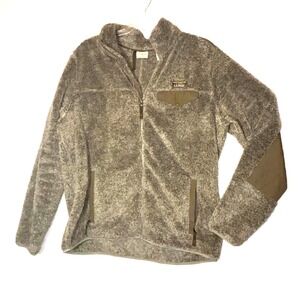 Men's Land's End High Pile Zip up Fleece‎ Jacket Brown XL Tall